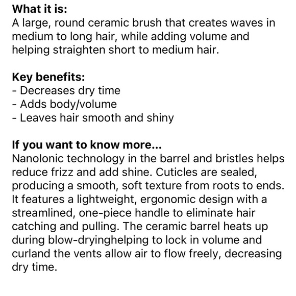 DRYBAR Double Pint Large Round Ceramic Brush - Picture 2 of 6